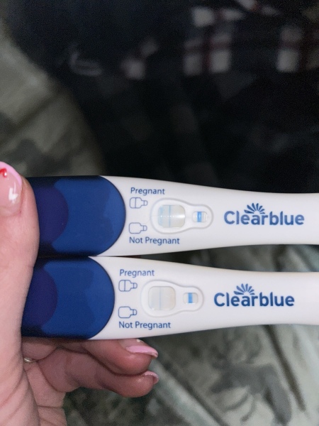 Clear blue test. Evap line or positive