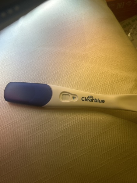 Clear blue test. Evap line or positive
