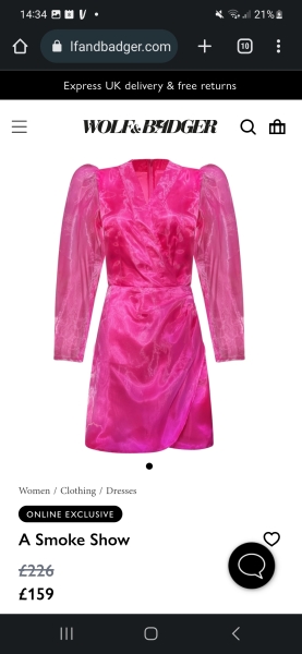 Elegant dress for wedding.