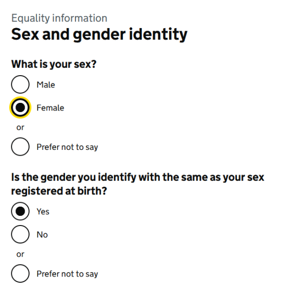 The Cabinet Office are TERFS