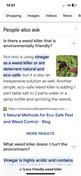 Animal friendly weed killer