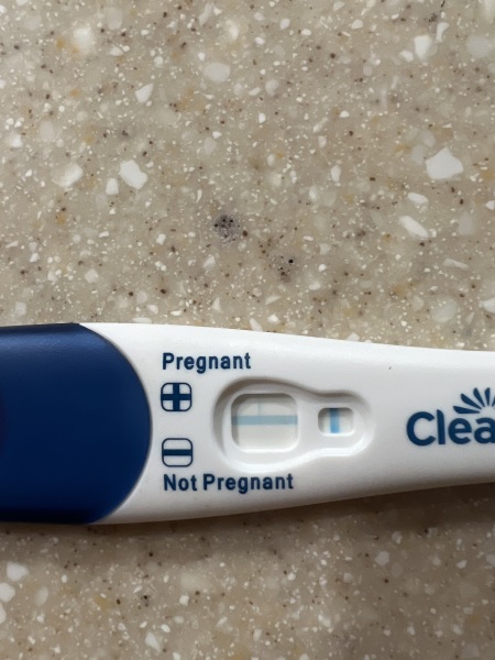 Clearblue pregancy test. Is this real positive or a evap lone