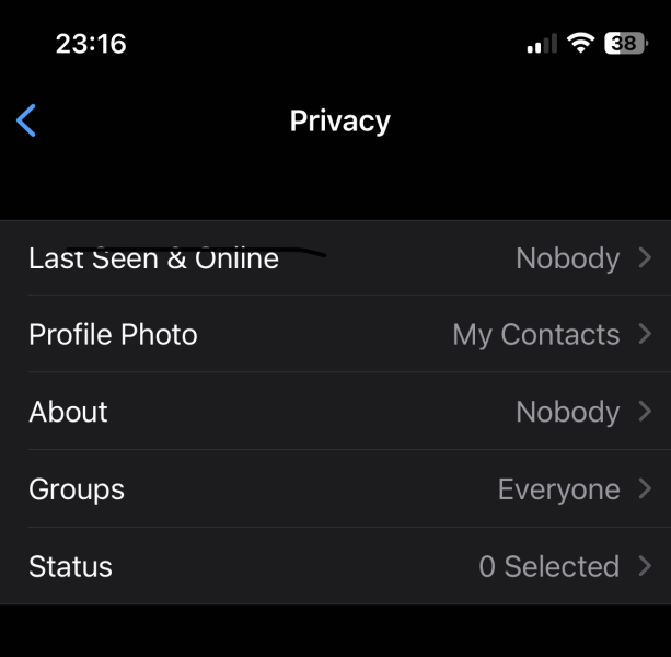 Blocked on what’s app ? Unsure 