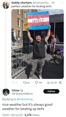 “If you see a TERF, punch them in the fucking face!” Speech at Trans Pride London 8 July 2023