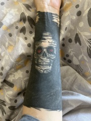 I’m getting my forearm blacked out tomorrow!