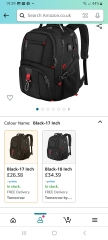 What size backpack for secondary school?