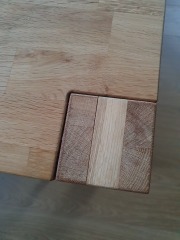 Oak dining table leg