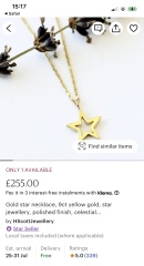 9ct Gold necklace with a pendant 