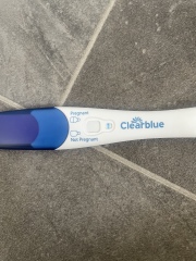 Clear blue test. Evap line or positive