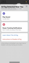 To think I might be being tracked?
