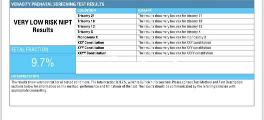 12 weeks scan unable to take measurements for Patau & Edwards syndrome