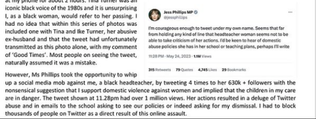 Is this the mother of all calling out - Katherine Birbalsingh