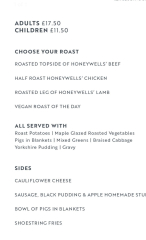 To the £19.95 each for a Sunday lunch is expensive?