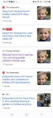 Missing toddler in France since Saturday 