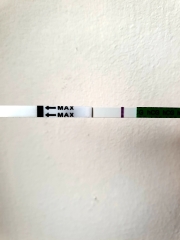 Is the positive line too faint! 