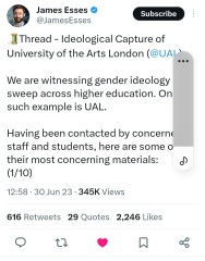 Gender-critical feminist wins harassment claim against Arts Council England over trans row