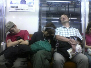 Is it rude to sleep on public transport?