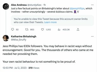Is this the mother of all calling out - Katherine Birbalsingh