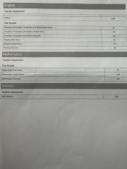 Year 6 SAT result