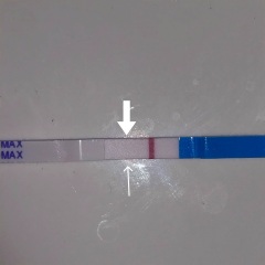 12 dpo faint positive 