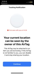 To think I might be being tracked?