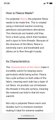 Cotton NOT polyester fleece 