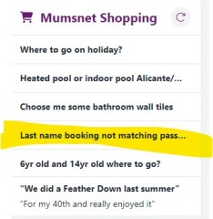 Mumsnet Shopping feed?