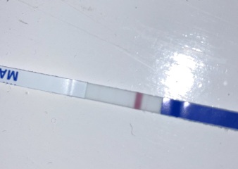 Faulty test? Early positive? No line? Can you see it!