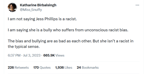 Is this the mother of all calling out - Katherine Birbalsingh