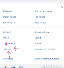 How do I find my threads