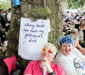 “If you see a TERF, punch them in the fucking face!” Speech at Trans Pride London 8 July 2023