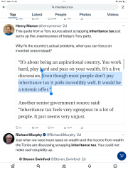 To think scrapping inheritance tax would not be popular with voters