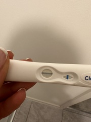 Clear blue test. Evap line or positive