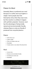 Cotton NOT polyester fleece 