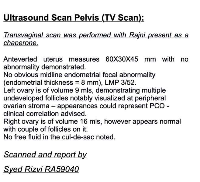 Pcos/ ultrasound
