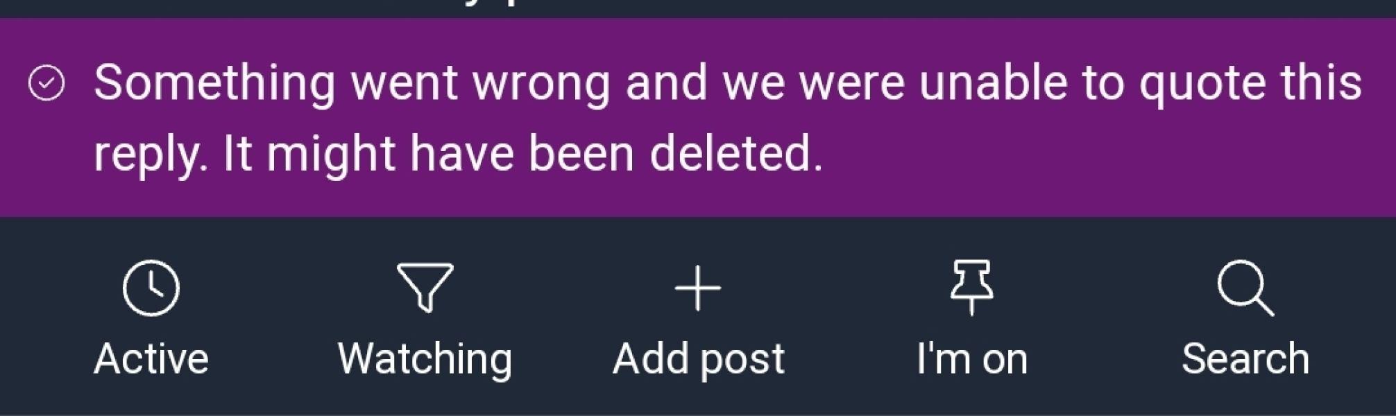 Can't open threads in Active?