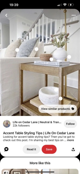 Side table recommendations (photo inspo attached)