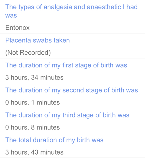 Third birth stories ..