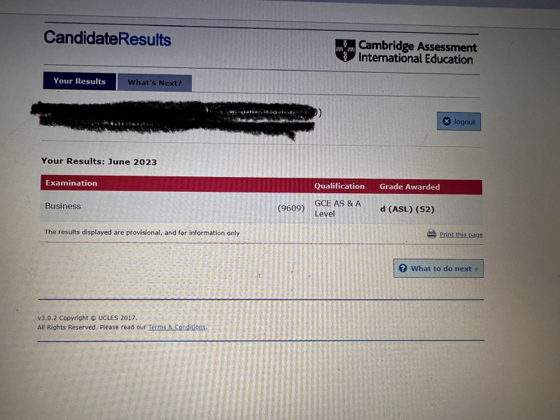 Ds 18 lost and miserable after AS level results.