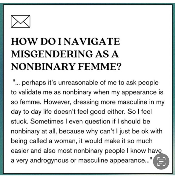 If you're non-binary...