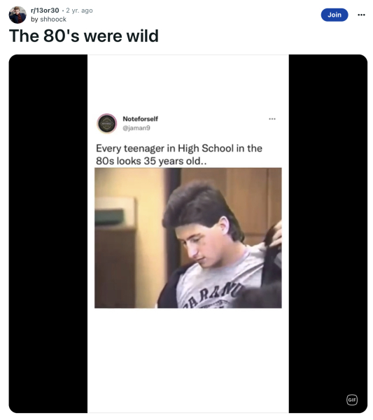 Did people look older in the 90s?