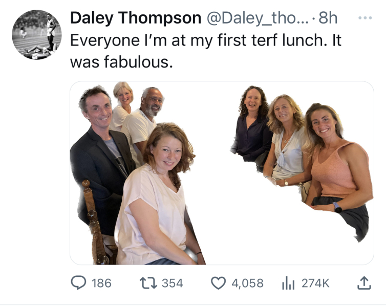 Daley Thompson’s a TERF