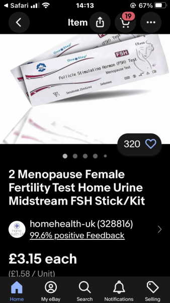 Menopause test, positive?