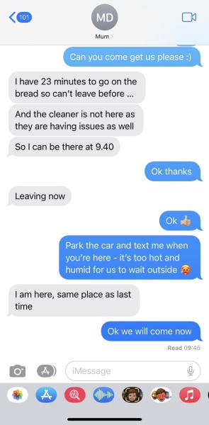 Was this text ok to my mum?