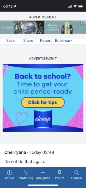 This advert on Mumsnet