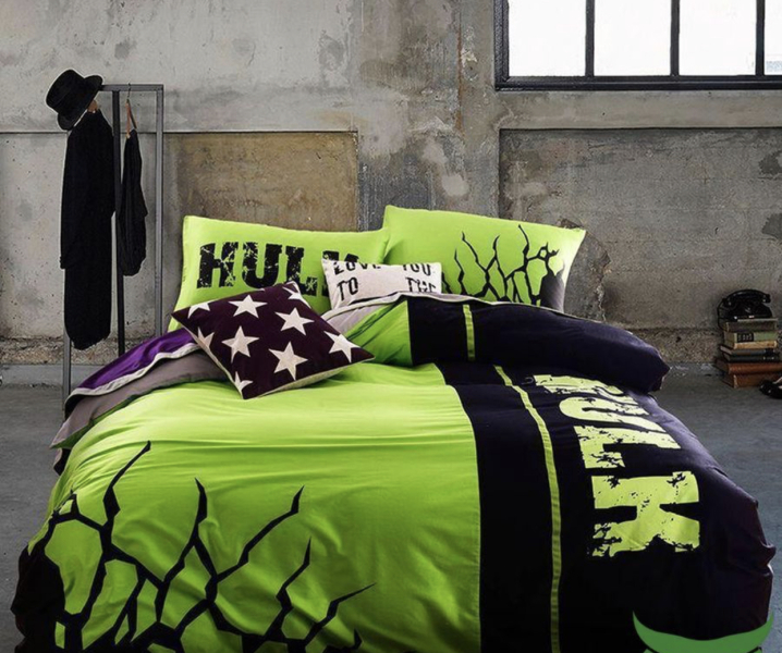 How do I style this awful green colour DS has picked for his room?