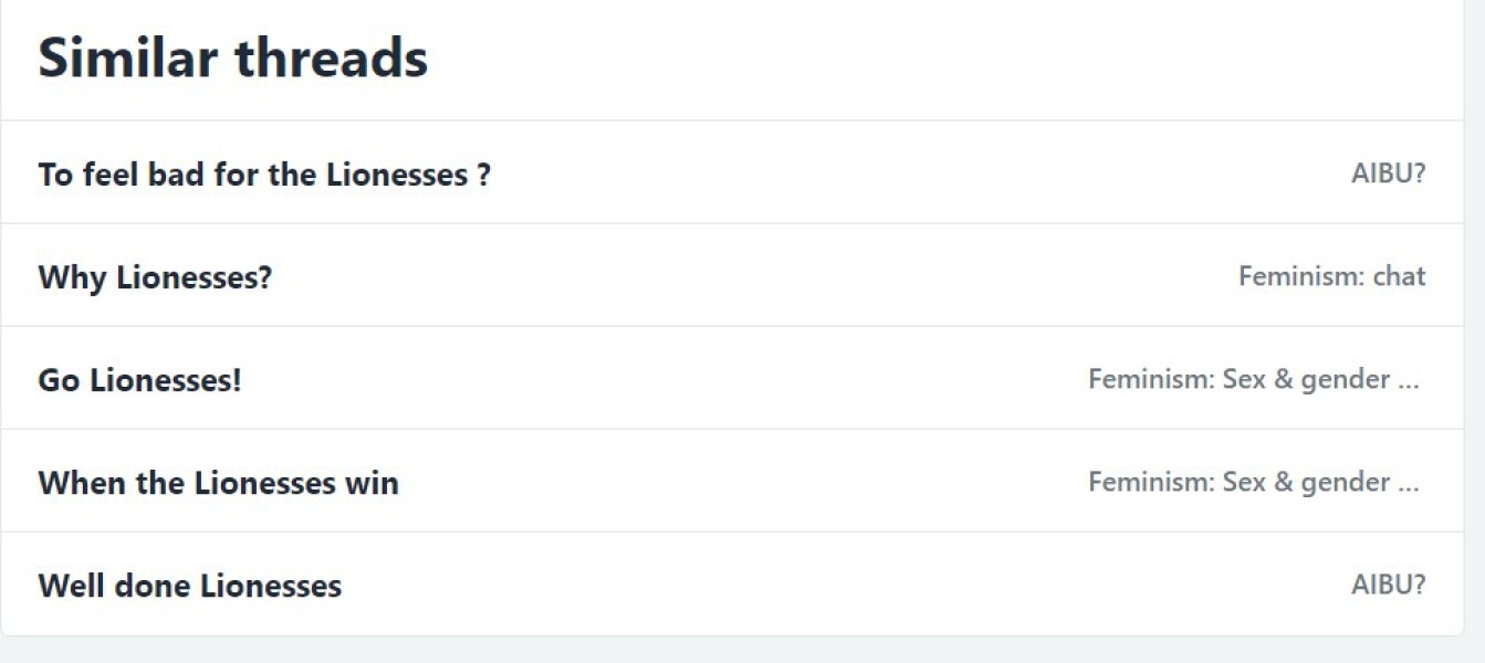 The word “lionesses” makes me cringe