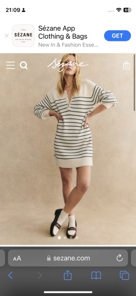 Help me find a good dupe of this Sézane jumper dress?