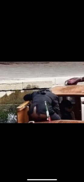 The pap photos of Kanye and his wife in Italy