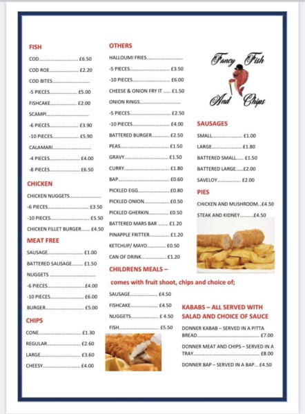 How much do you pay for a portion of chips